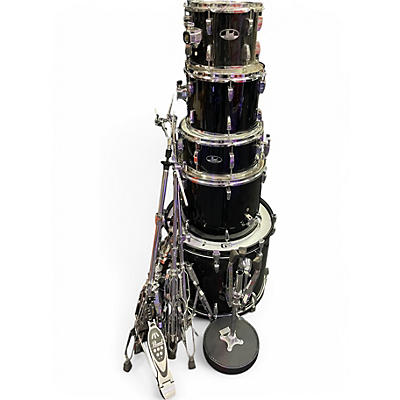 Used Pearl 5 Piece ROADSHOW Black Drum Kit