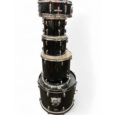 Used Pearl 5 Piece ROADSHOW Black Drum Kit