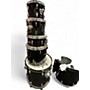Used Pearl 5 Piece ROADSHOW Black Drum Kit Black