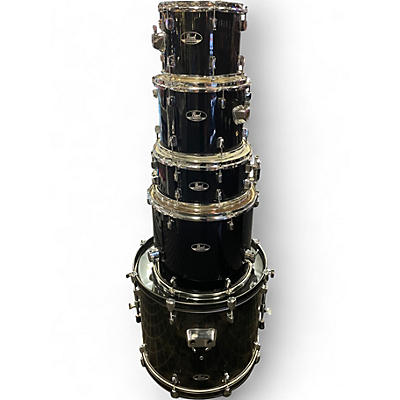 Used Pearl 5 Piece ROADSHOW Black Drum Kit