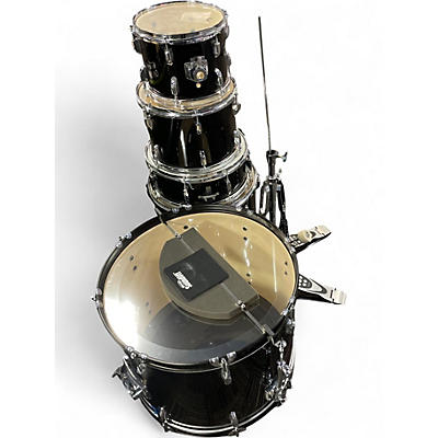 Used Pearl 5 Piece ROADSHOW Black Drum Kit
