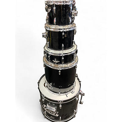 Used Pearl 5 Piece ROADSHOW Black Drum Kit