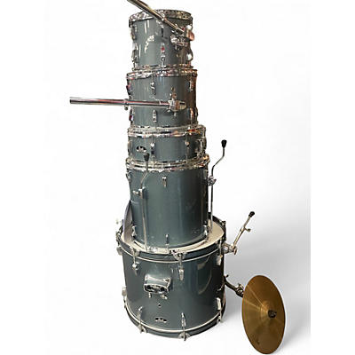 Used Pearl 5 Piece ROADSHOW Fusion Blue Agave Drum Kit