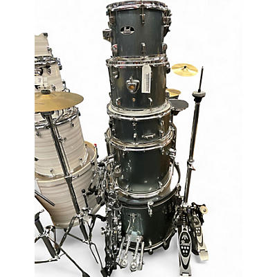 Used Pearl 5 Piece ROADSHOW Gunmetal Gray Drum Kit