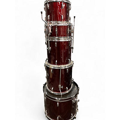 Used Pearl 5 Piece ROADSHOW RED Drum Kit