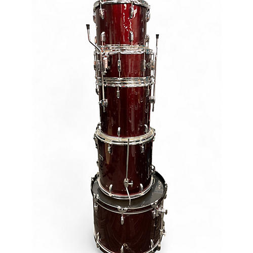 Used Pearl 5 Piece ROADSHOW RED Drum Kit RED