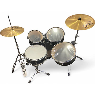 Used Pearl 5 Piece Rhythm Traveler Black Drum Kit