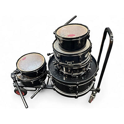 Used Pearl 5 Piece Rhythm Traveler Compact BLACK Drum Kit