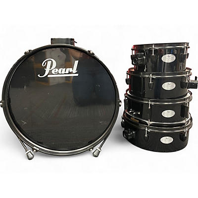 Pearl Used Pearl 5 Piece Rhythm Traveler Compact Black Drum Kit