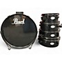 Used Pearl Used Pearl 5 Piece Rhythm Traveler Compact Black Drum Kit Black