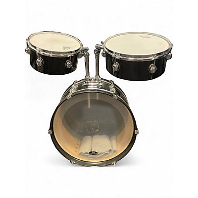 Used Pearl 5 Piece Rhythm Traveler Compact Black Drum Kit