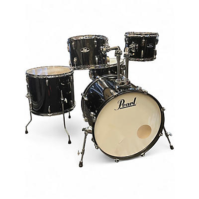 Used Pearl 5 Piece Road Show Black Drum Kit
