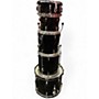 Used Pearl 5 Piece Roadshow Black Drum Kit Black