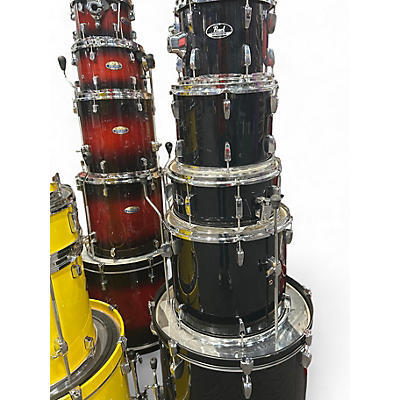 Used Pearl 5 Piece Roadshow Black Drum Kit
