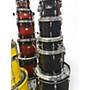Used Pearl 5 Piece Roadshow Black Drum Kit Black