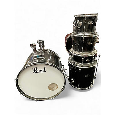 Used Pearl 5 Piece Roadshow Black Drum Kit