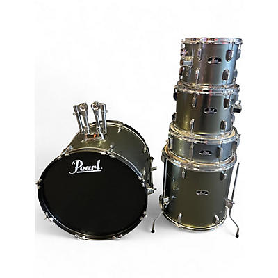 Used Pearl 5 Piece Roadshow Charcoal Metallic Drum Kit