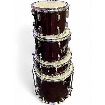 Used Pearl 5 Piece Roadshow Red Drum Kit