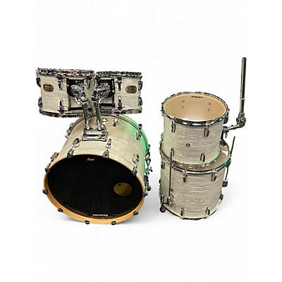 Used Pearl 5 Piece SESSION CUSTOM Pearl White Drum Kit