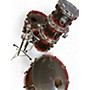Used Pearl 5 Piece SESSION CUSTOM RED AND BLACK Drum Kit RED AND BLACK
