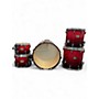 Used Pearl 5 Piece SESSION CUSTOM Red to Black Fade Drum Kit Red to Black Fade