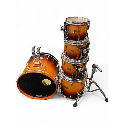 Used Pearl 5 Piece Session Custom 2 Tone Sunburst Drum Kit
