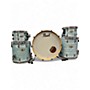 Used Pearl 5 Piece Session Studio Classic Ice Blue Oyster Drum Kit Ice Blue Oyster