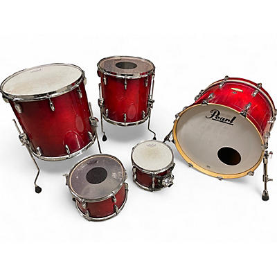 Used Pearl 5 Piece Session Studio Select Kit Cherry Red Drum Kit