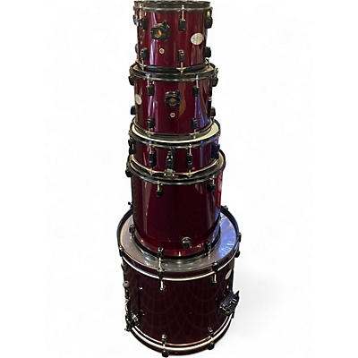 Used Pearl 5 Piece Soundcheck WINE Drum Kit