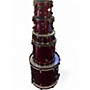 Used Pearl 5 Piece Soundcheck WINE Drum Kit WINE