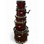 Used Pearl 5 Piece Soundcheck Wine Red Drum Kit Wine Red