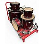 Used Pearl 5 Piece Soundcheck red Drum Kit red