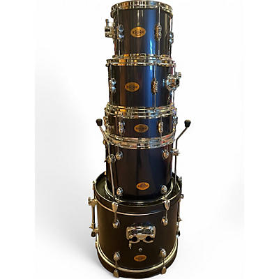 Used Pearl 5 Piece Target Drum Kit Slate Blue Drum Kit