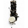 Used Pearl 5 Piece Vision Black Drum Kit Black