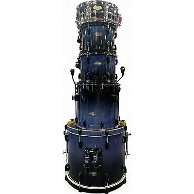 Used Pearl 5 Piece Vision Blue Burst Drum Kit