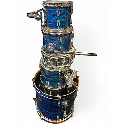 Used Pearl 5 Piece Vision Blue Drum Kit