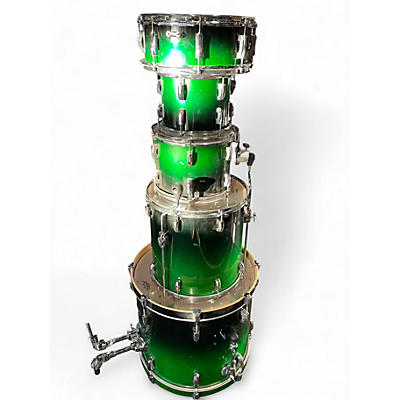 Used Pearl 5 Piece Vision Emerald Green Fade Drum Kit