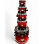 Used Pearl 5 Piece Vision RED BURST Drum Kit RED BURST