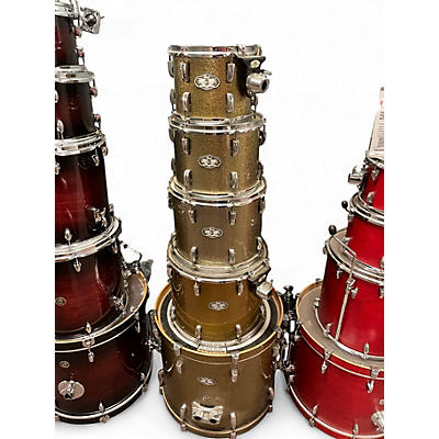 Used Pearl 5 Piece Vision Silver Sparkle Drum Kit