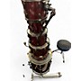 Used Pearl 5 Piece Vision Wine Red Drum Kit Wine Red