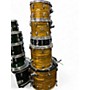 Used Pearl 5 Piece Vision gold oyster Drum Kit gold oyster