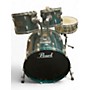Used Pearl 5 Piece prestige sessions select Emerald Green Drum Kit Emerald Green