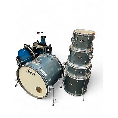 Used Pearl  5 Piece road show Blue Drum Kit