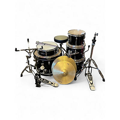 Used Pearl 5 Piece roadshow JR Black Drum Kit