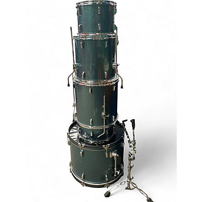Used Pearl 5 Piece roadshow blue sparkle Drum Kit