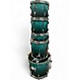 Used Pearl 5 Piece vision birch 5 piece shell pack emerald fade eucalyptus Drum Kit emerald fade eucalyptus