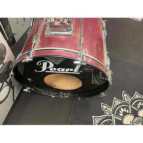 Pearl Used Pearl 5 piece Export Red Drum Kit Red