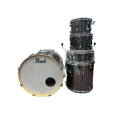 Pearl Used Pearl 5 piece Export Smokey Chrome Drum Kit