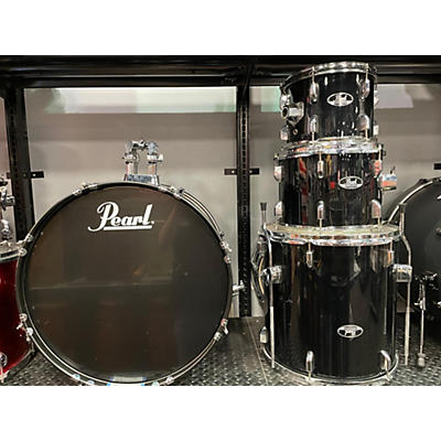 Pearl Used Pearl 5 piece ROADSHOW 5 PIECE JET BLACK Drum Kit