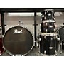 Used Pearl Used Pearl 5 piece ROADSHOW 5 PIECE JET BLACK Drum Kit JET BLACK